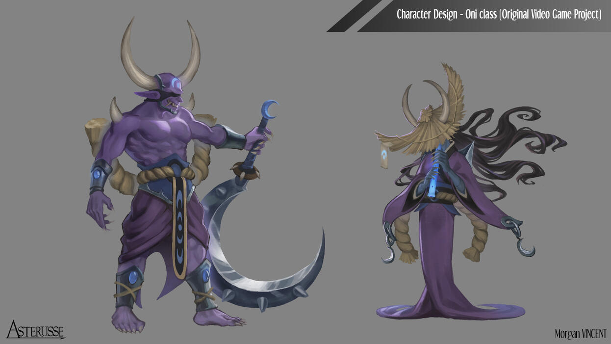 Oni - MOBA video game concept