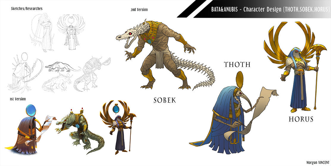 Bata &amp; Anubis - Ennemies/bosses